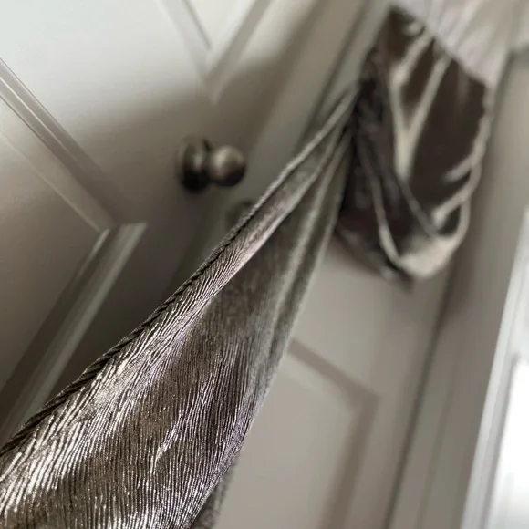 Porridge Crew-Neck Metallic Twofer Mini Dress - Picture 7 of 11